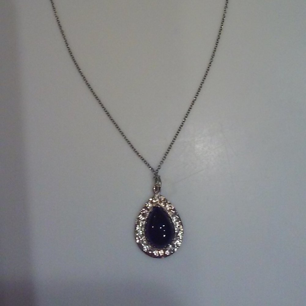 Sterling Silver Teardrop Pendant by Argento Vivo